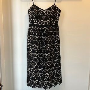 Club Monaco lace overlay floral dress